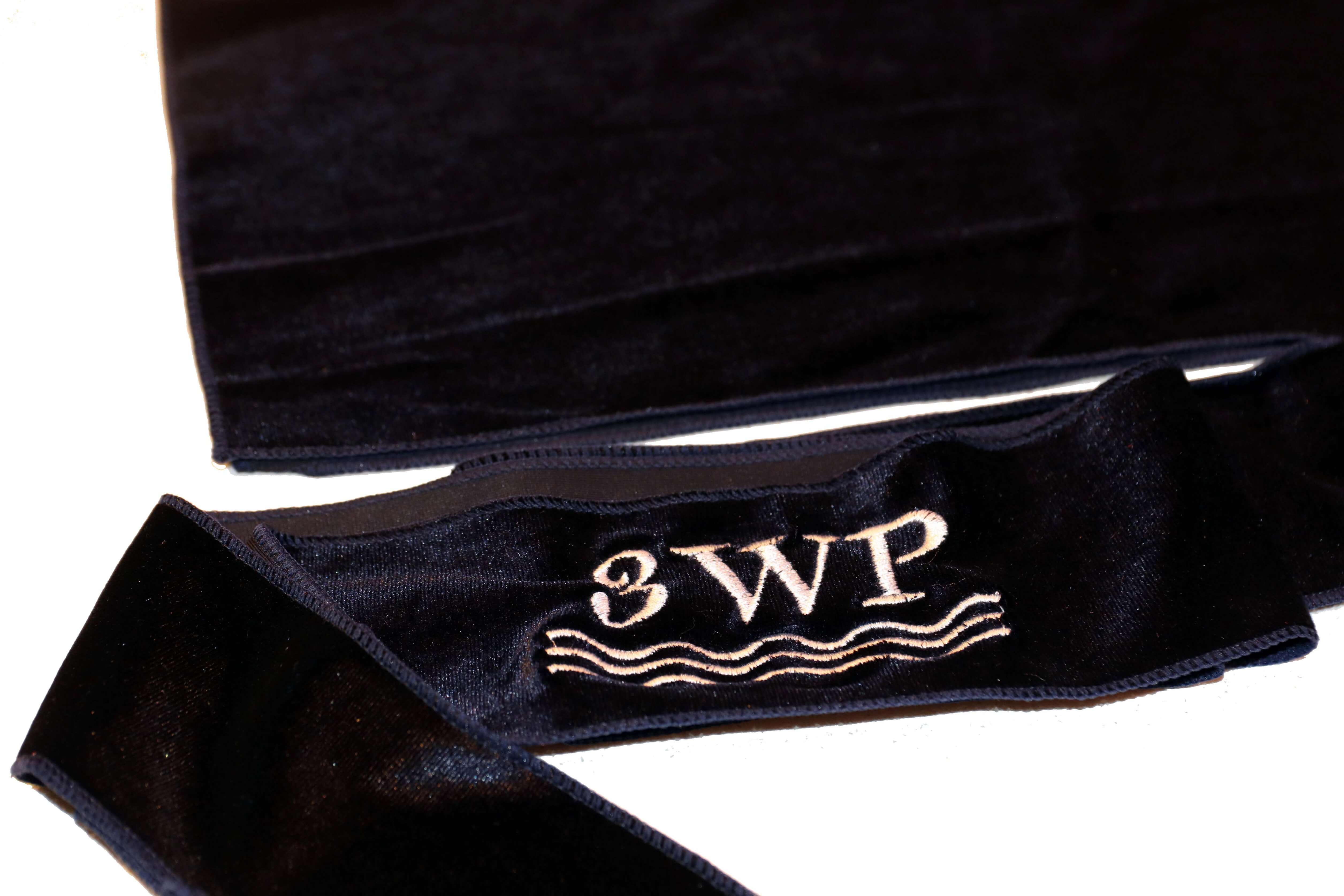 Navy blue velvet durag