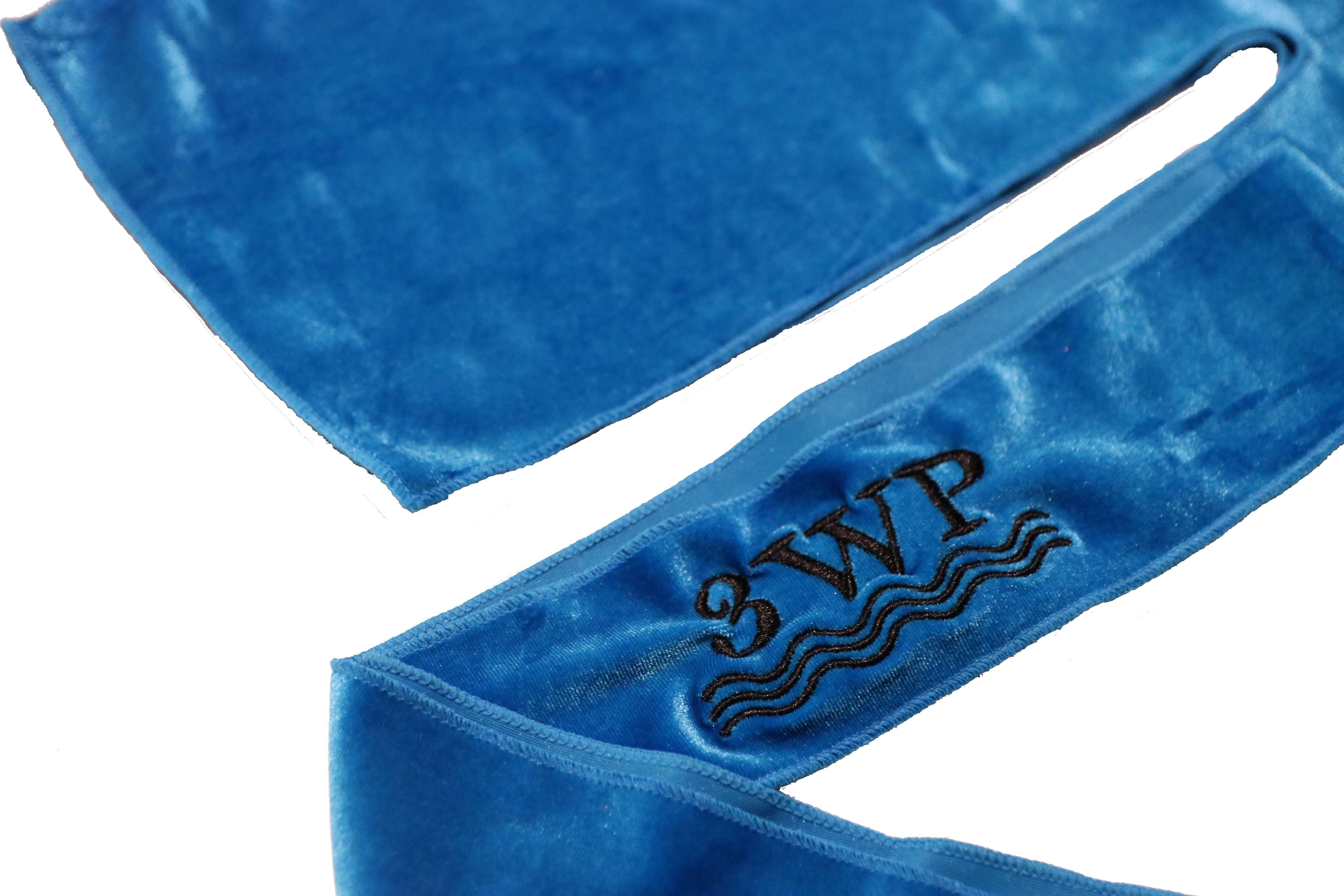 Sky blue velvet Durag