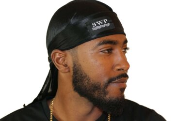 Black 3WP Silky Durag