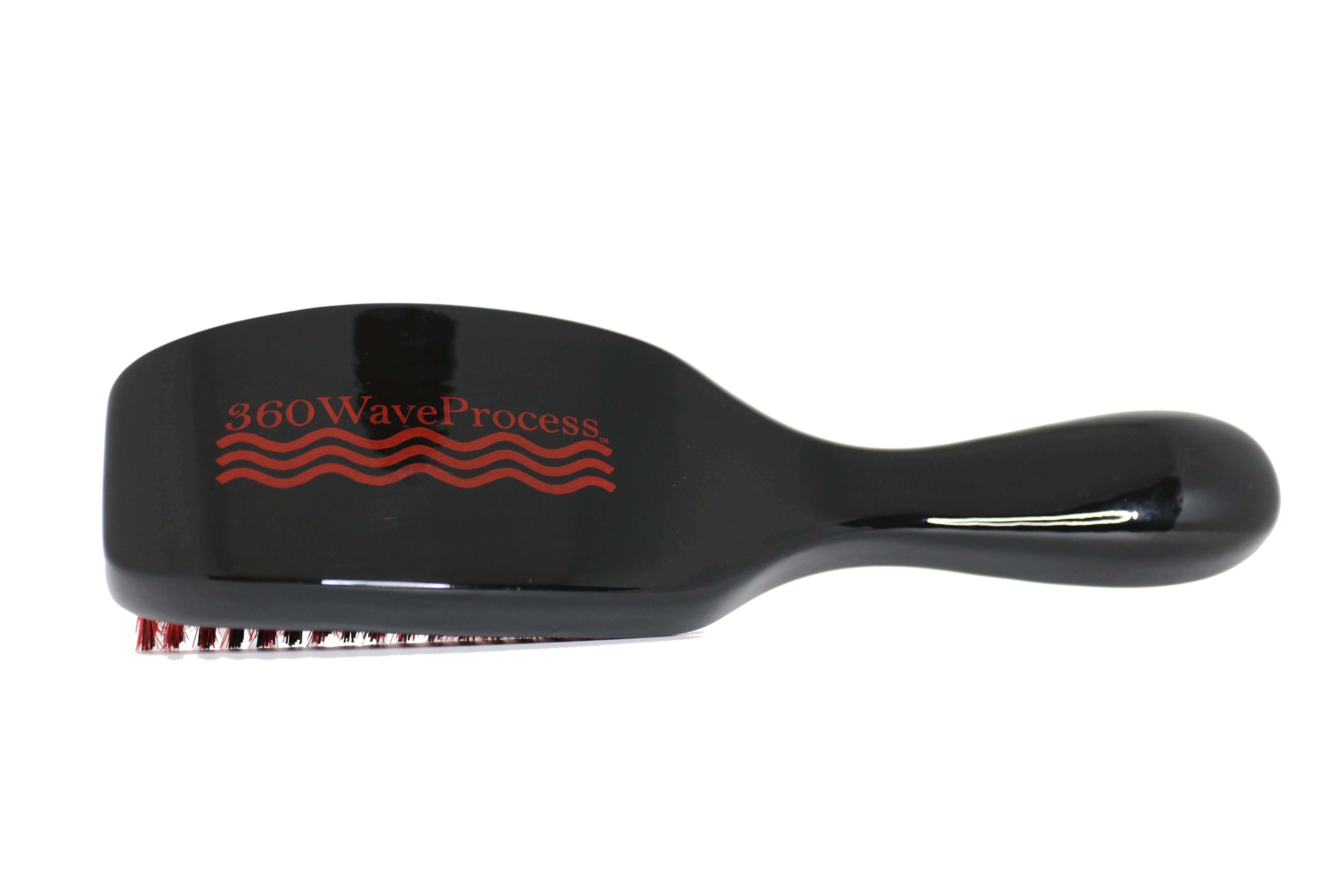 3WP Curved gloss black 360 Wave Fork Breaker Brush handle