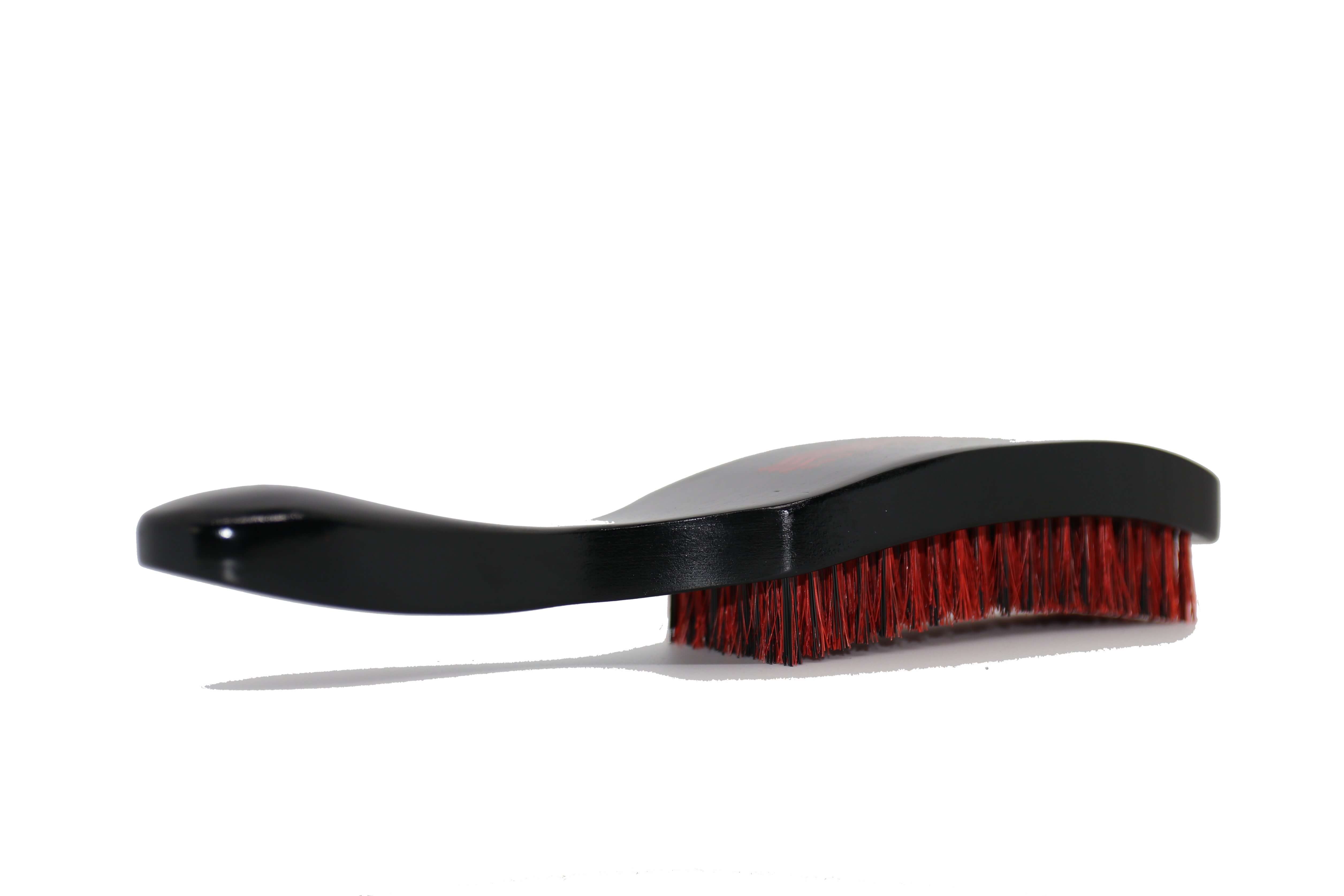 3WP Black Square Brush red bristles