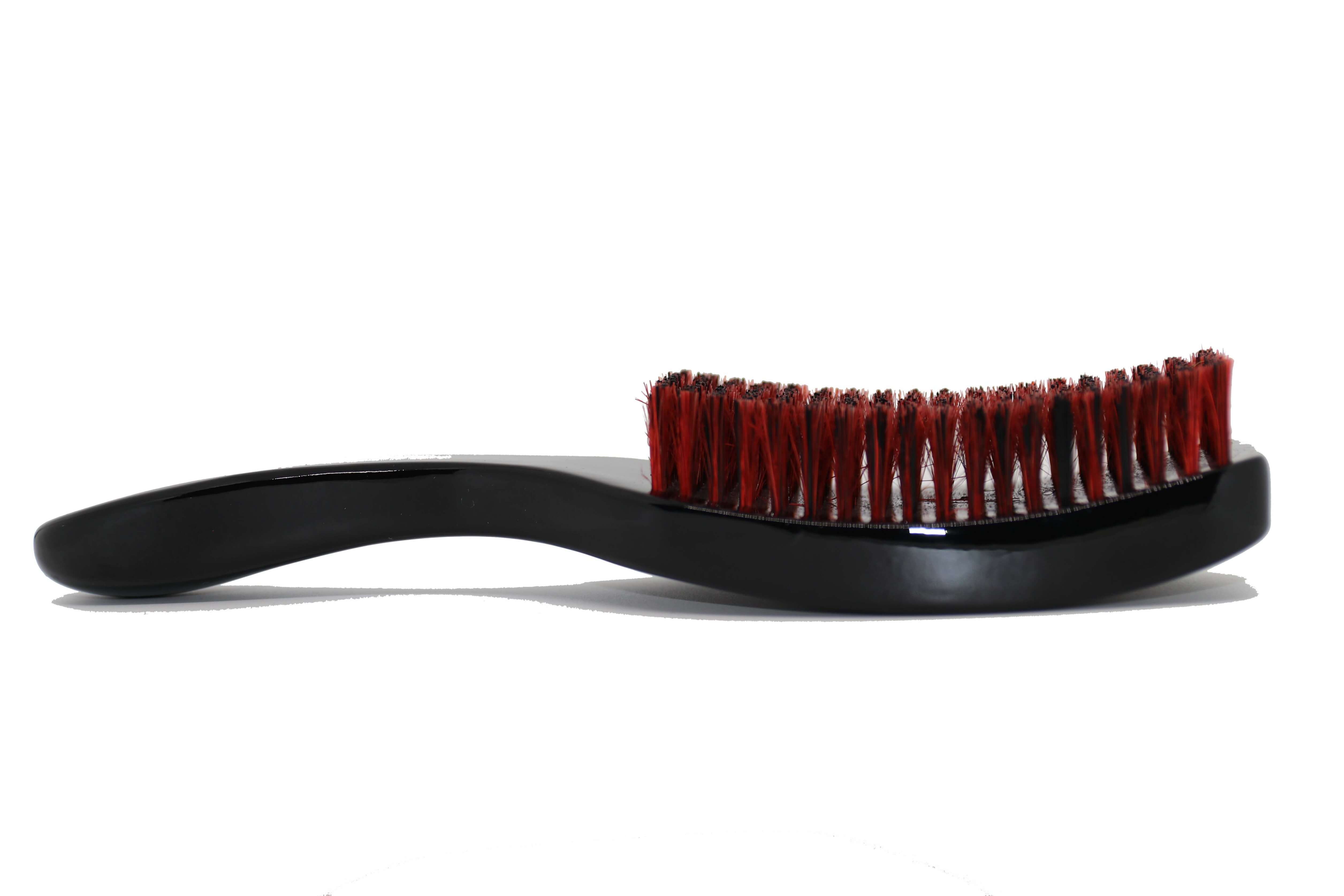 3WP Curved gloss black 360 Wave Fork Breaker Brush handle