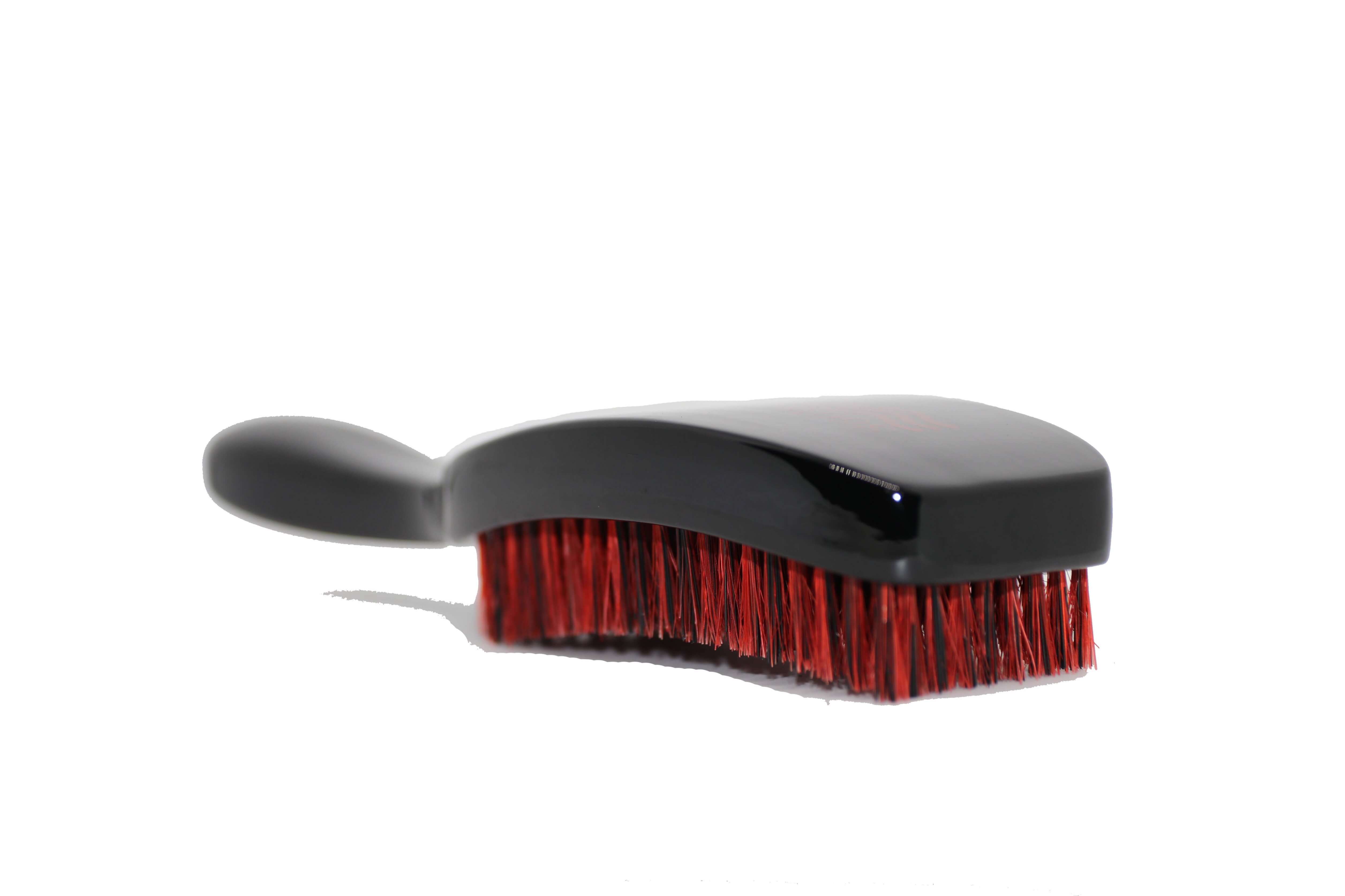 3WP Curved gloss black 360 Wave Fork Breaker Brush handle