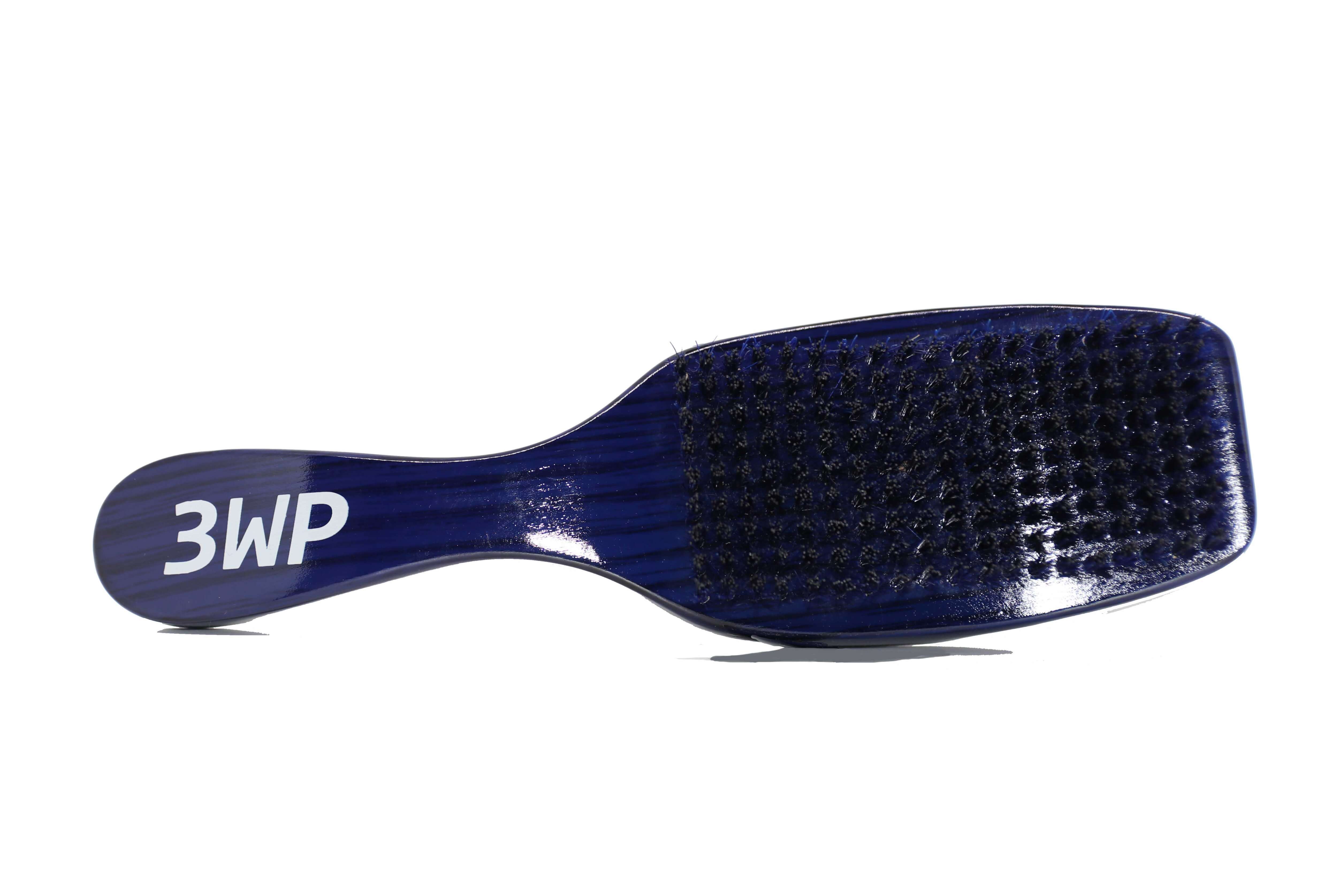 3WP Curved gloss blue 360 Wave Fork Breaker Brush handle