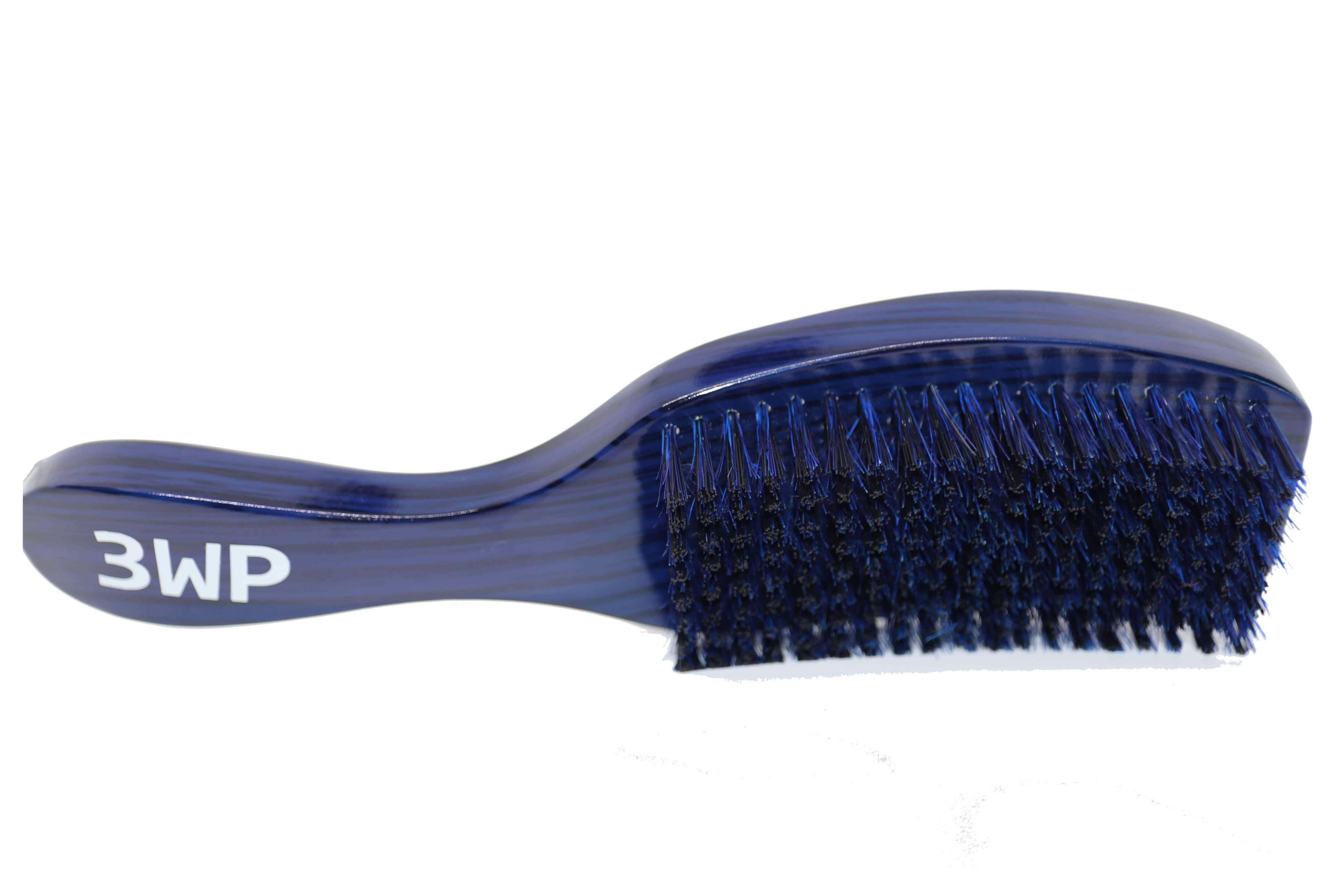 3WP Curved gloss blue 360 Wave Fork Breaker Brush handle
