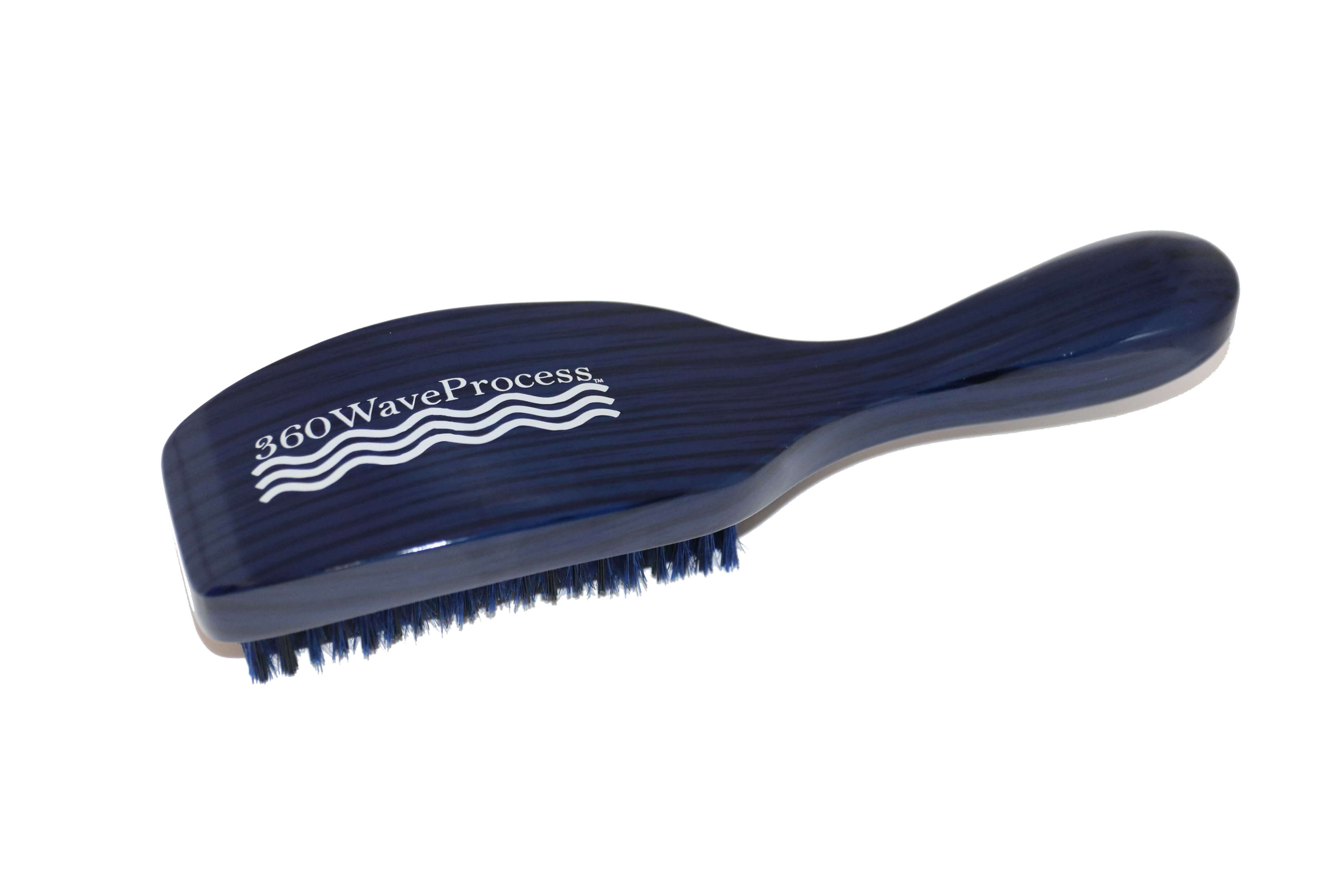 3WP Curved gloss blue 360 Wave Fork Breaker Brush handle