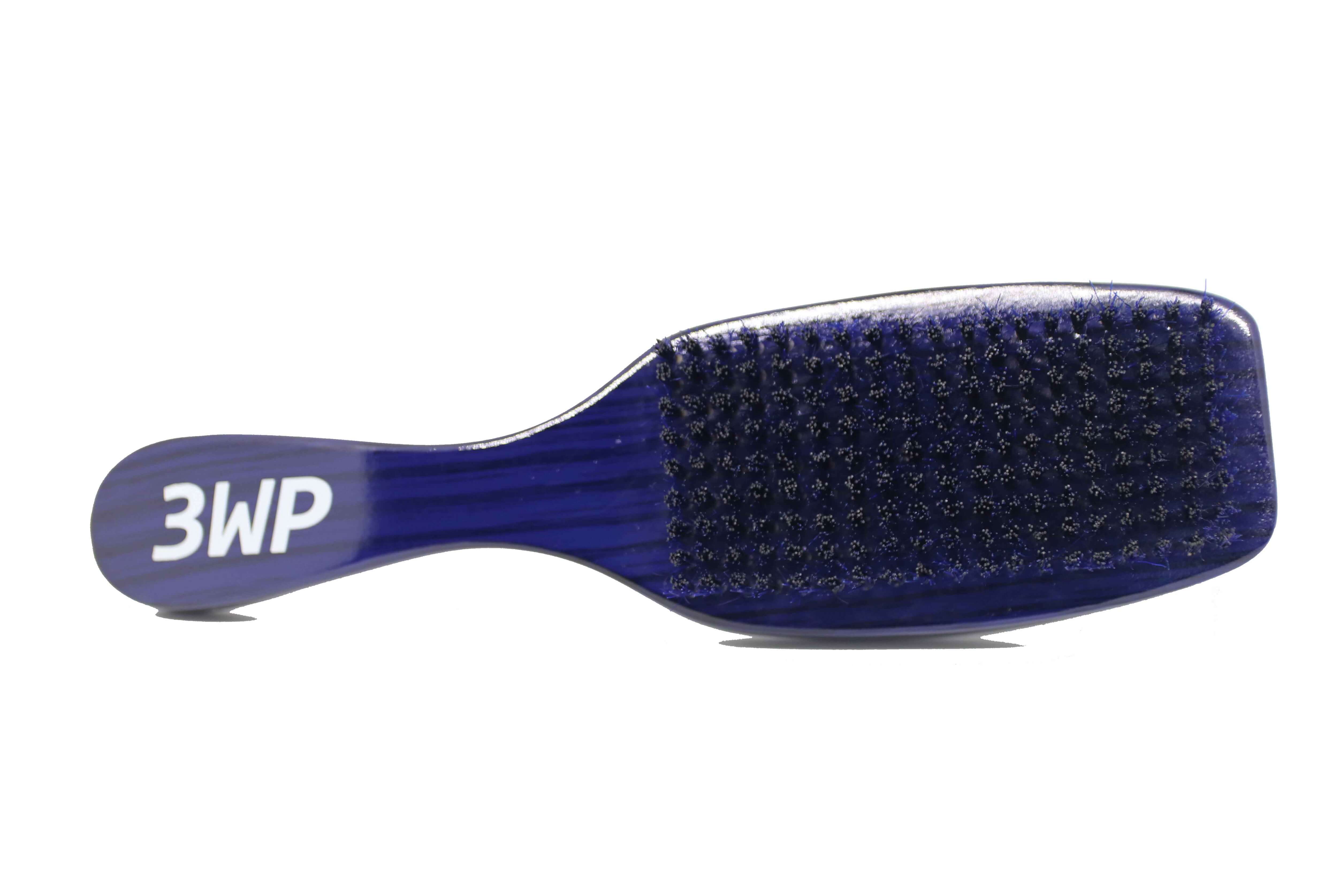 3WP Curved gloss blue 360 Wave Fork Breaker Brush handle