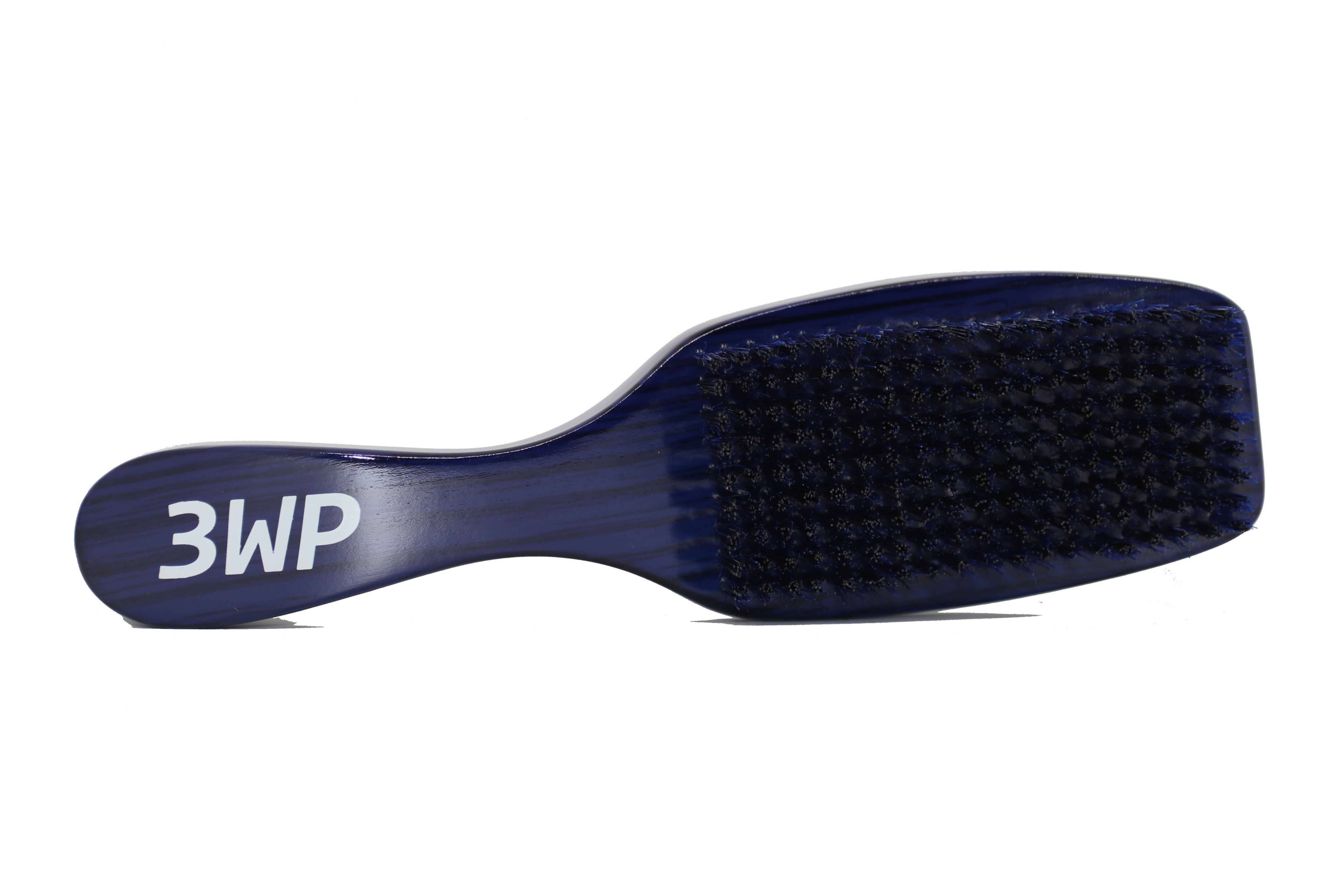 3WP Curved gloss blue 360 Wave Fork Breaker Brush handle