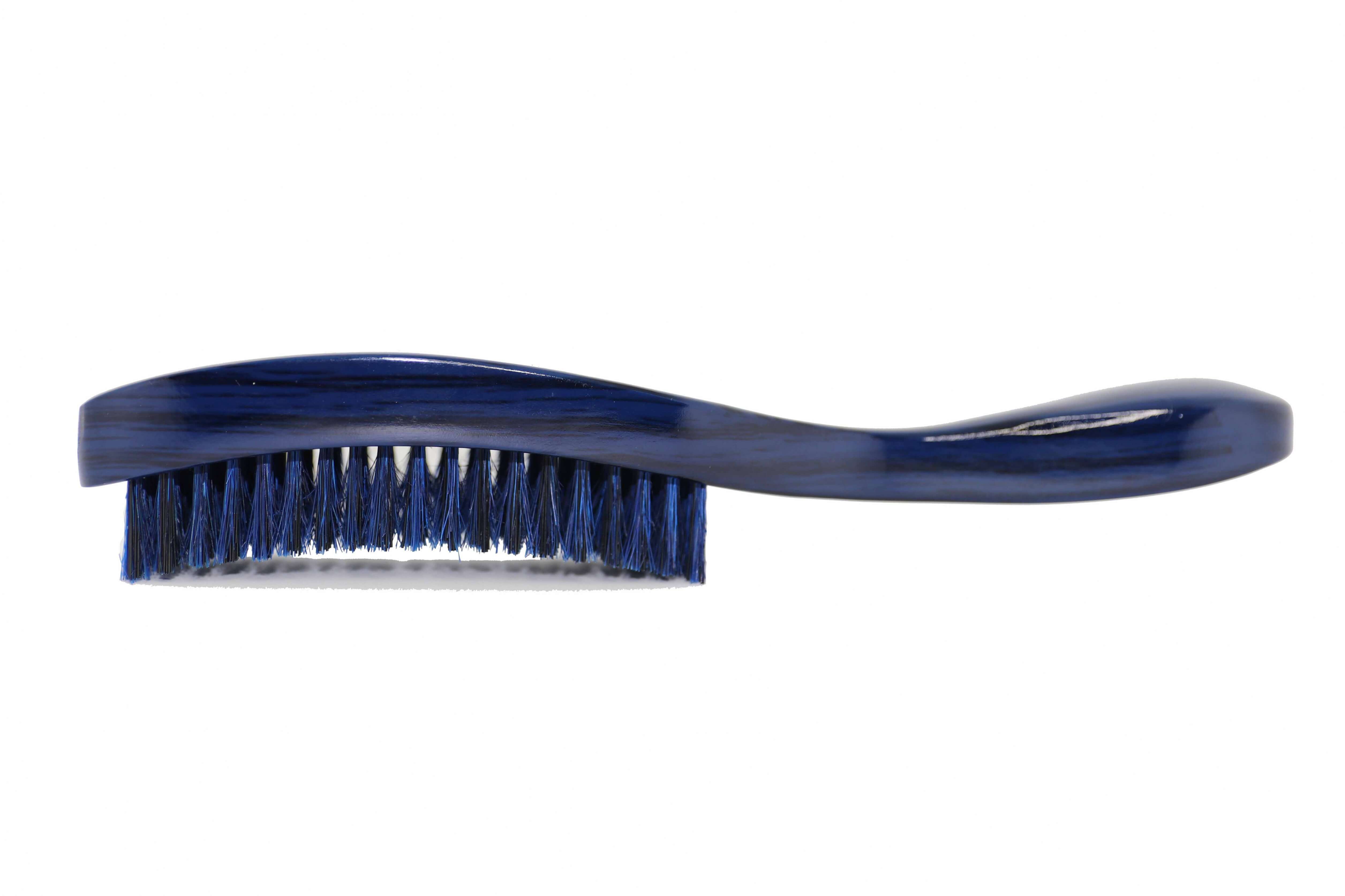 3WP Curved gloss blue 360 Wave Fork Breaker Brush handle