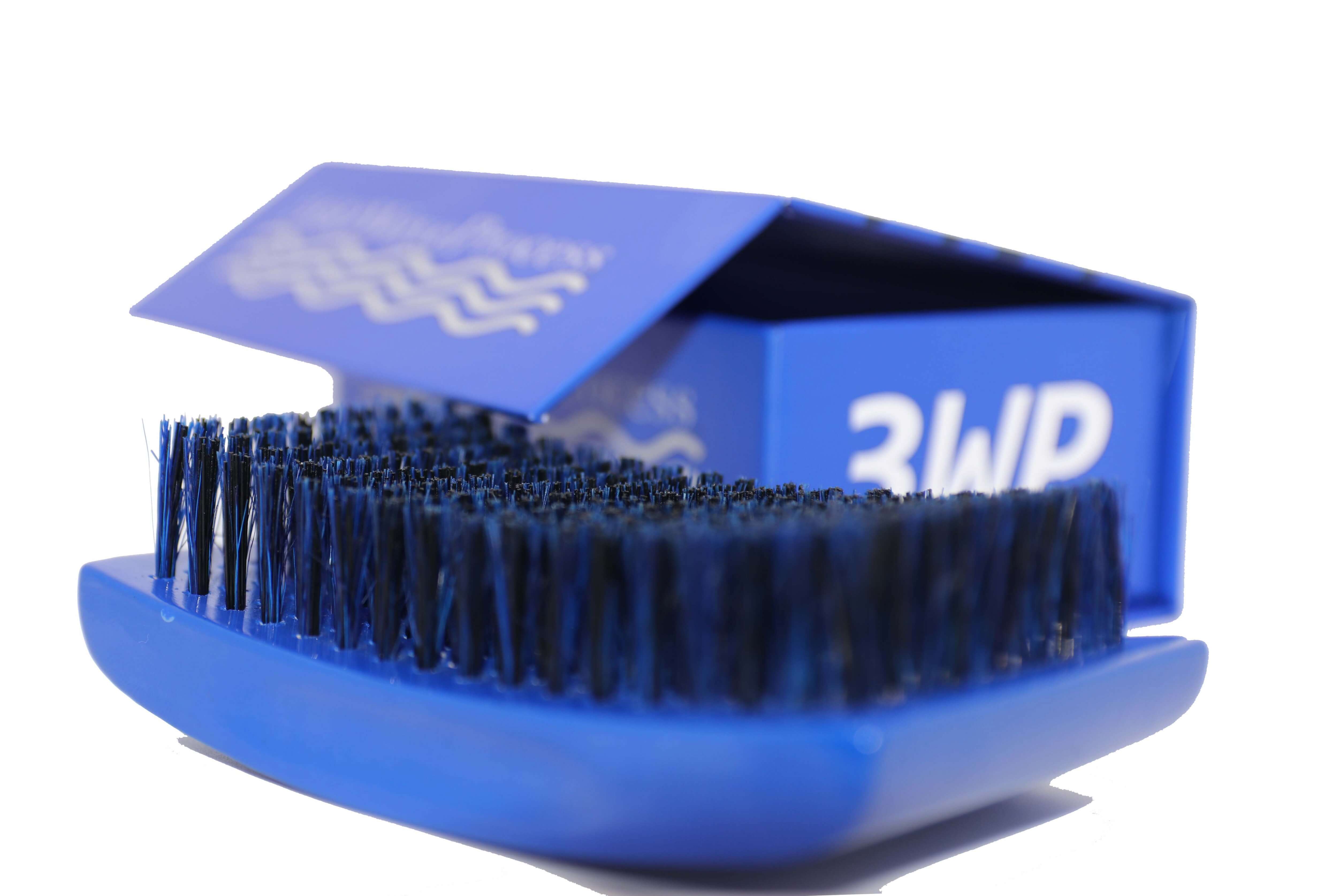 3WP s line Curved gloss blue 360 Wave Fork Breaker Brush