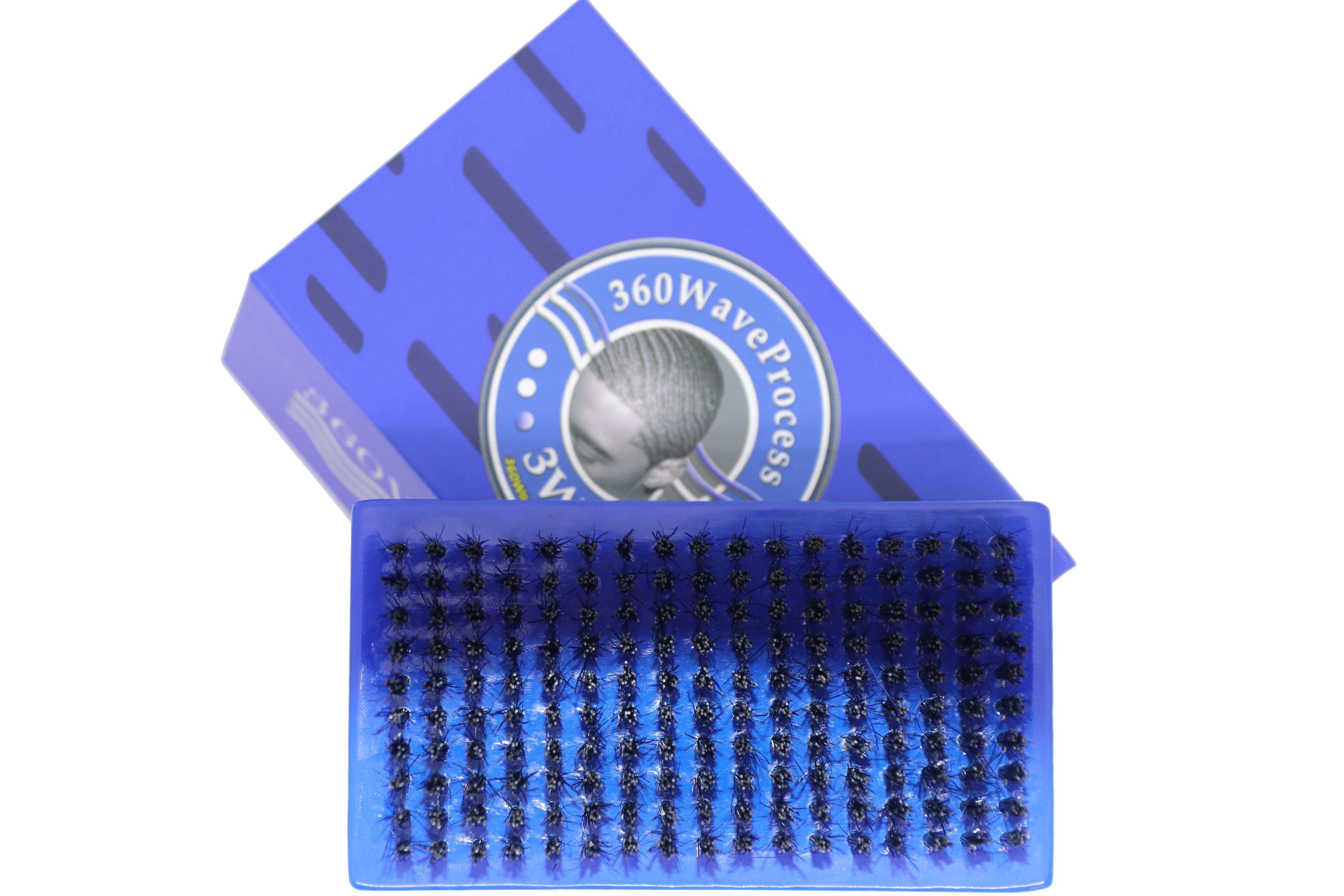3WP s line Curved gloss blue 360 Wave Fork Breaker Brush