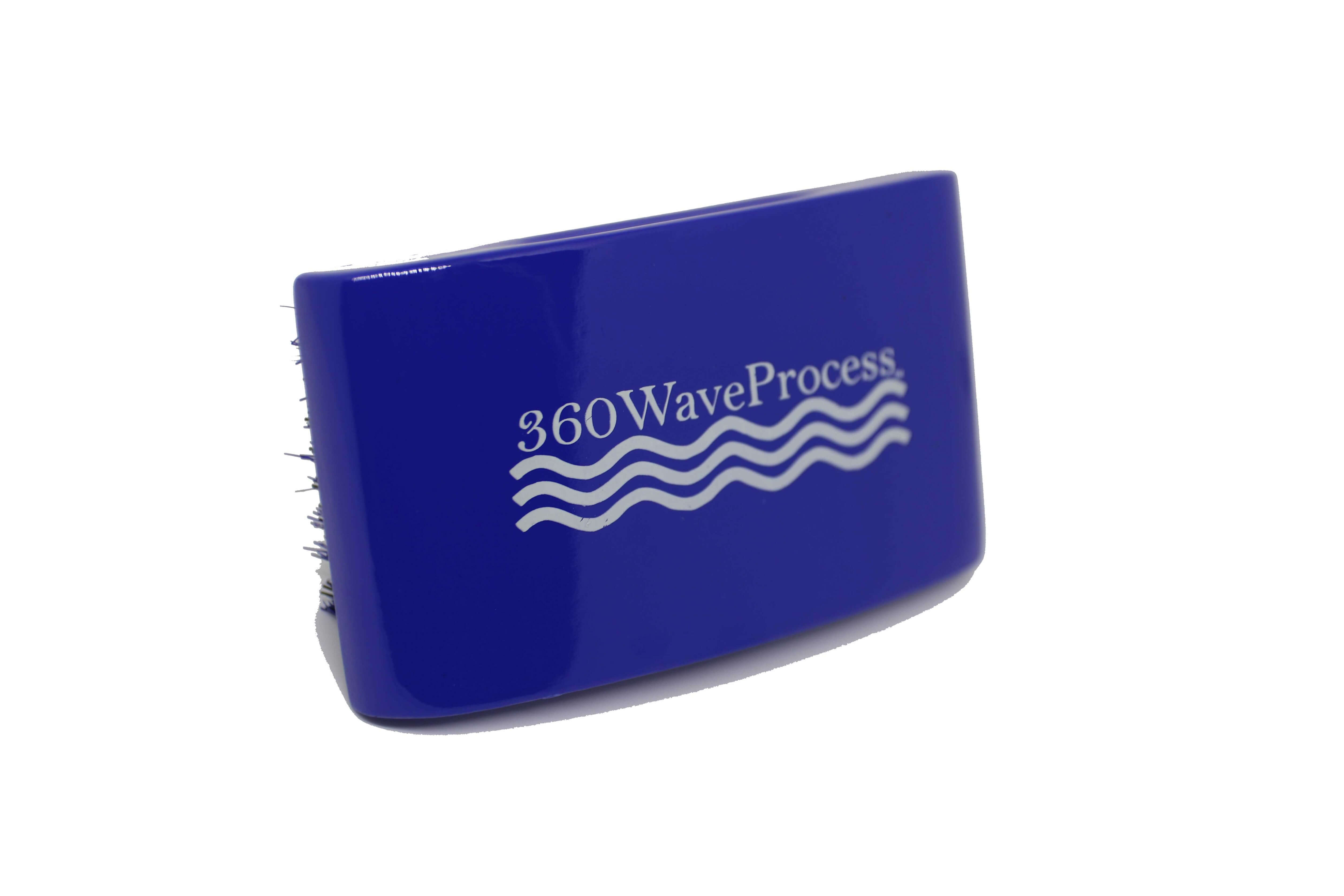 3WP s line Curved gloss blue 360 Wave Fork Breaker Brush