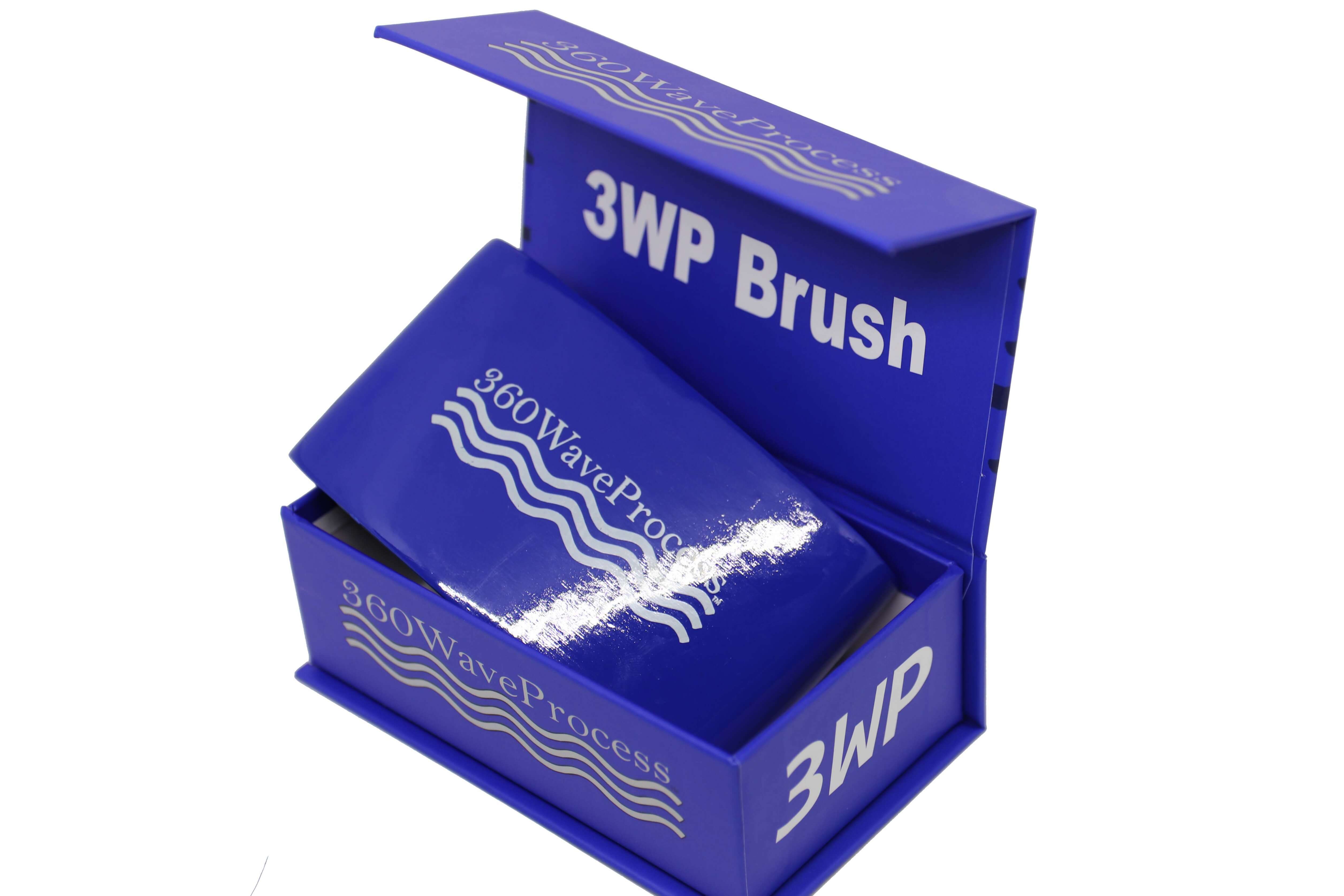3WP s line Curved gloss blue 360 Wave Fork Breaker Brush