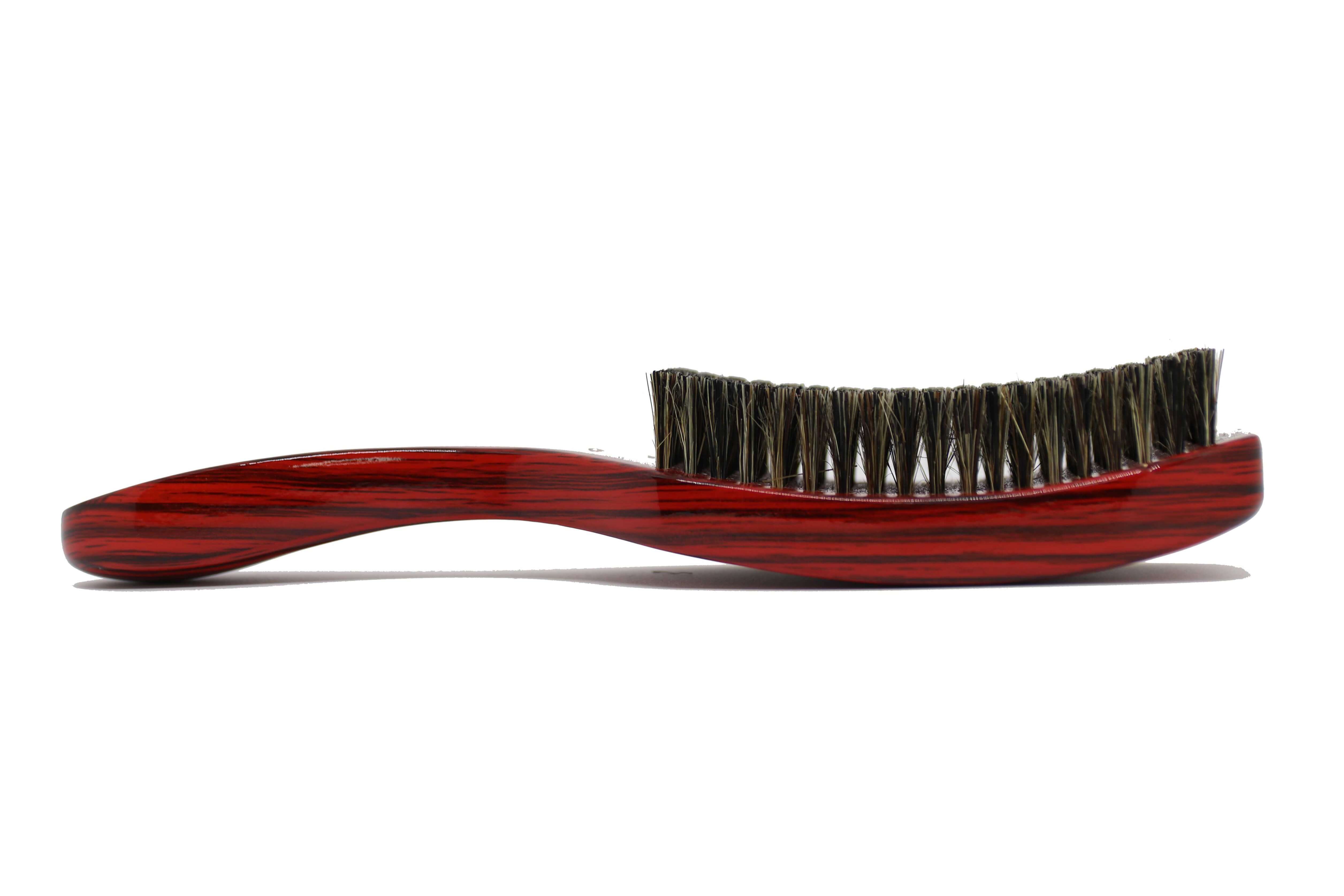 3WP Curved gloss red 360 Wave Fork Breaker Brush handle s line