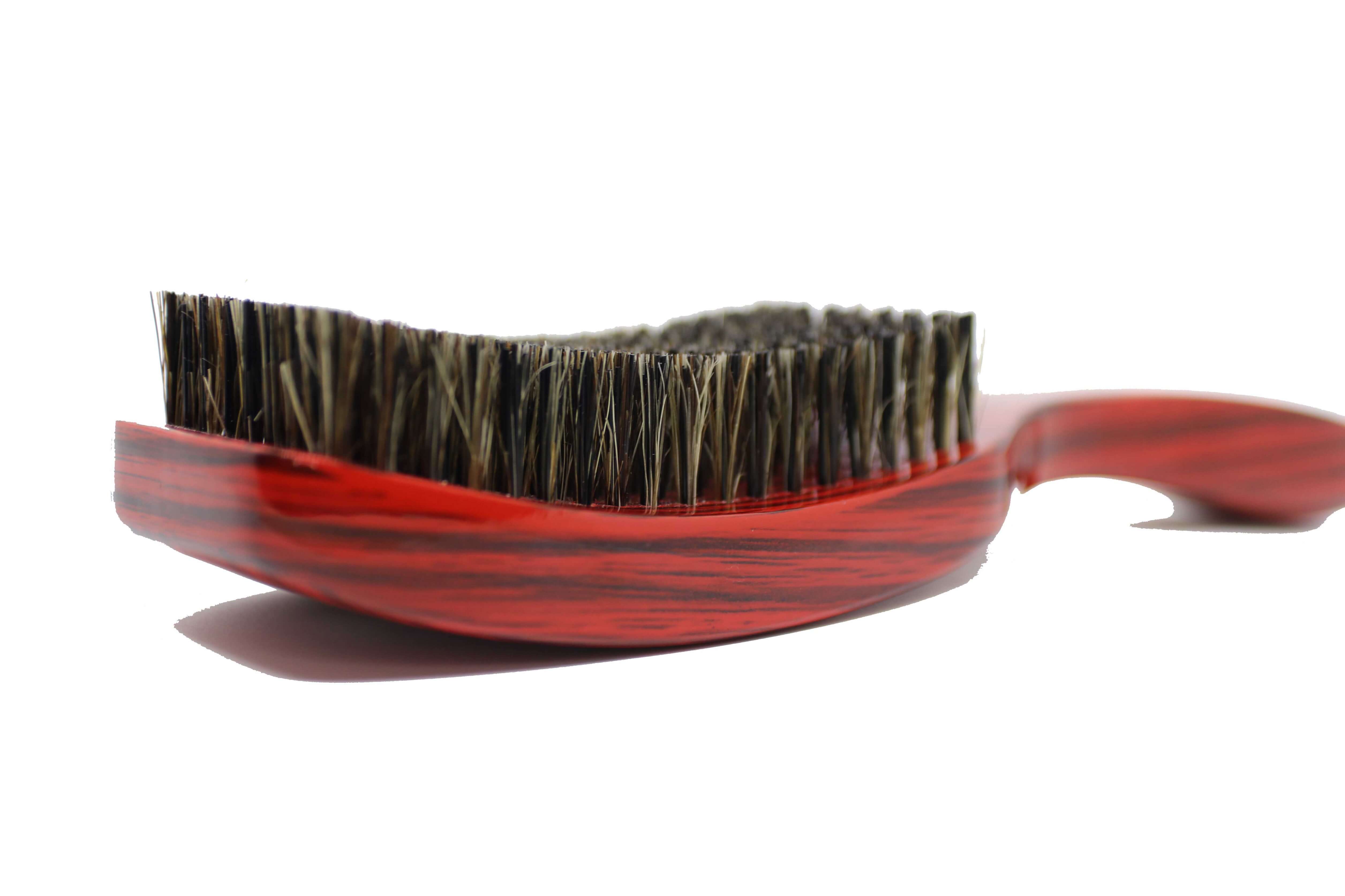 3WP Curved gloss red 360 Wave Fork Breaker Brush handle s line