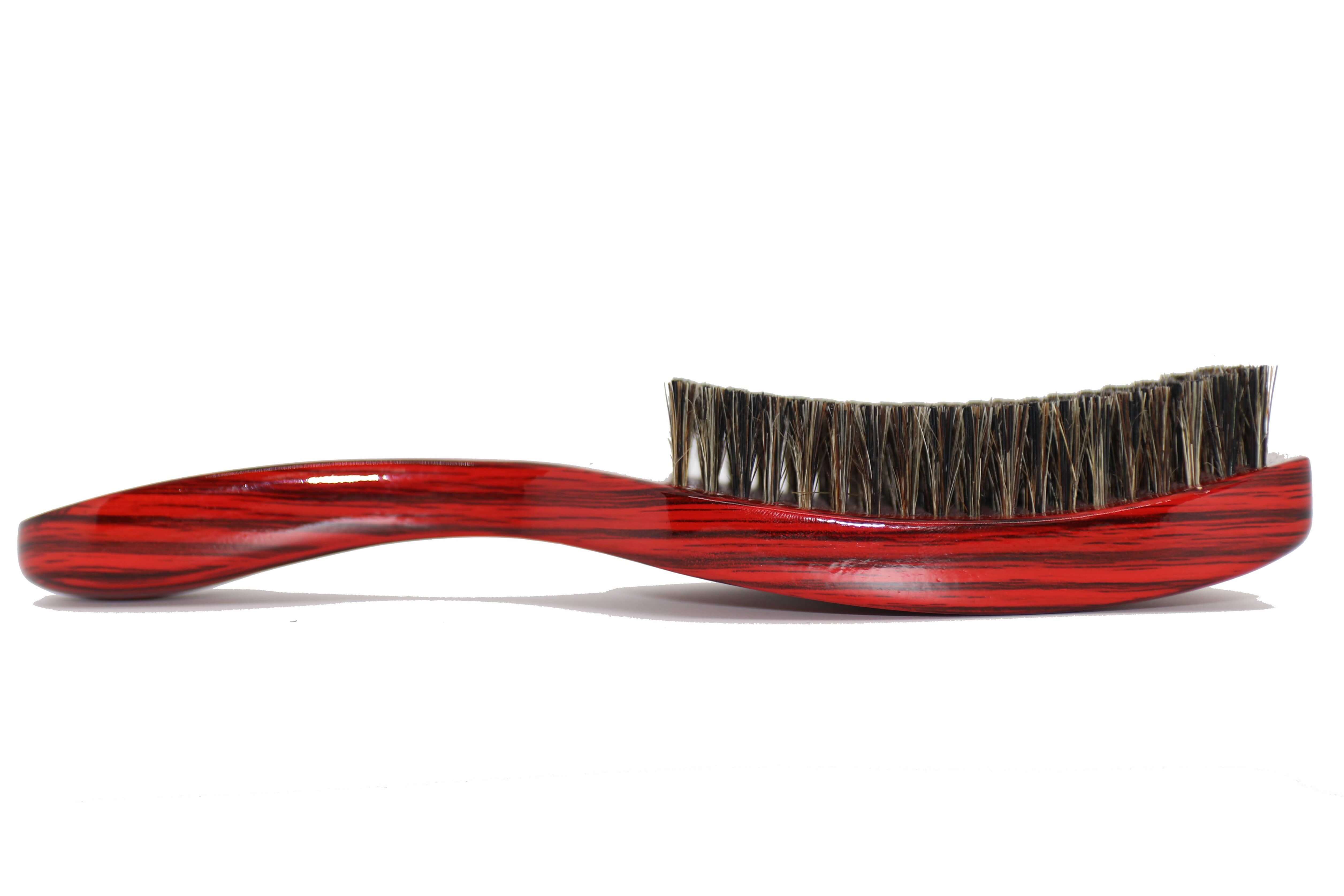 3WP Curved gloss red 360 Wave Fork Breaker Brush handle s line