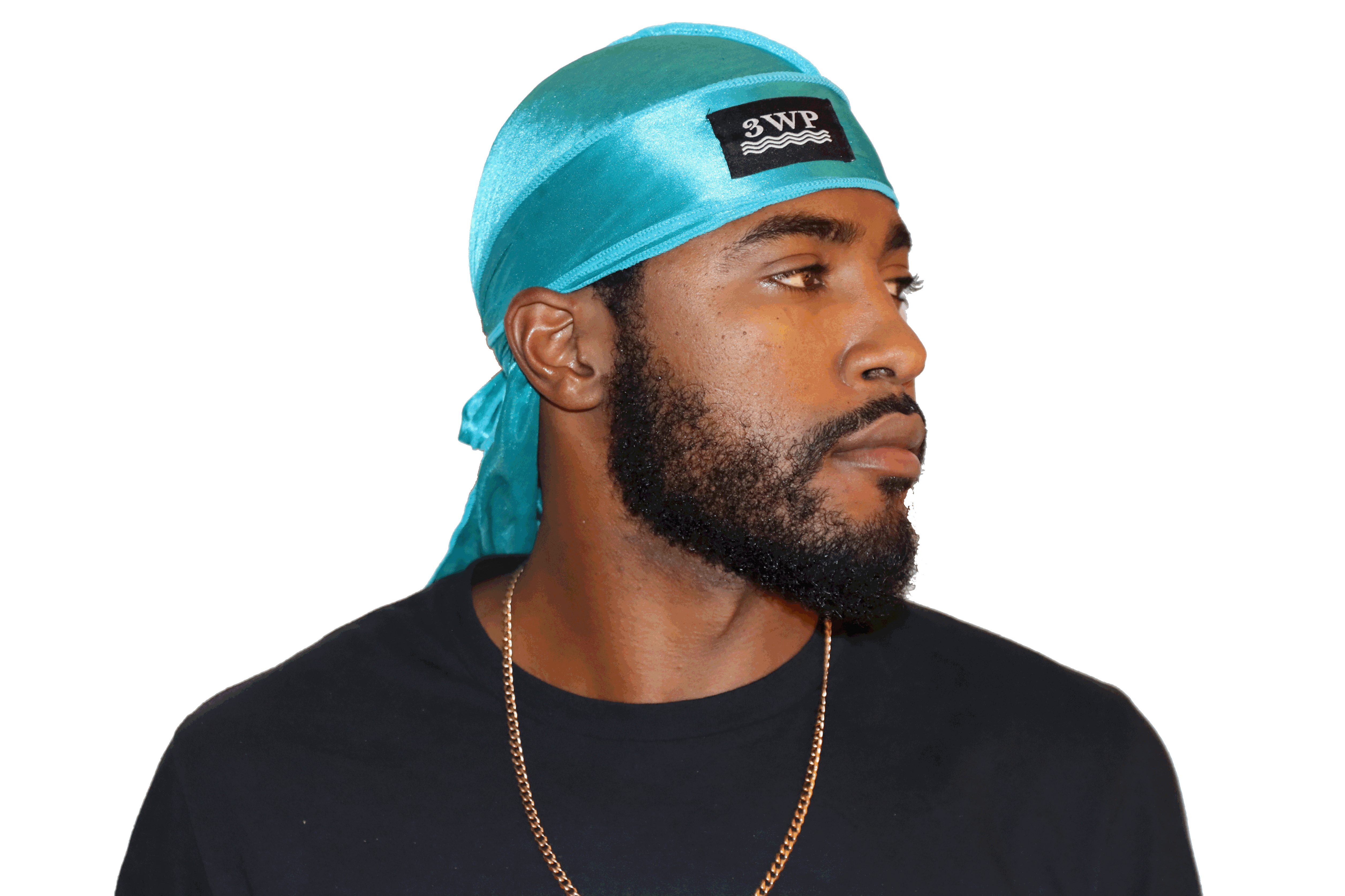 3WP Teal Silky Du-rag