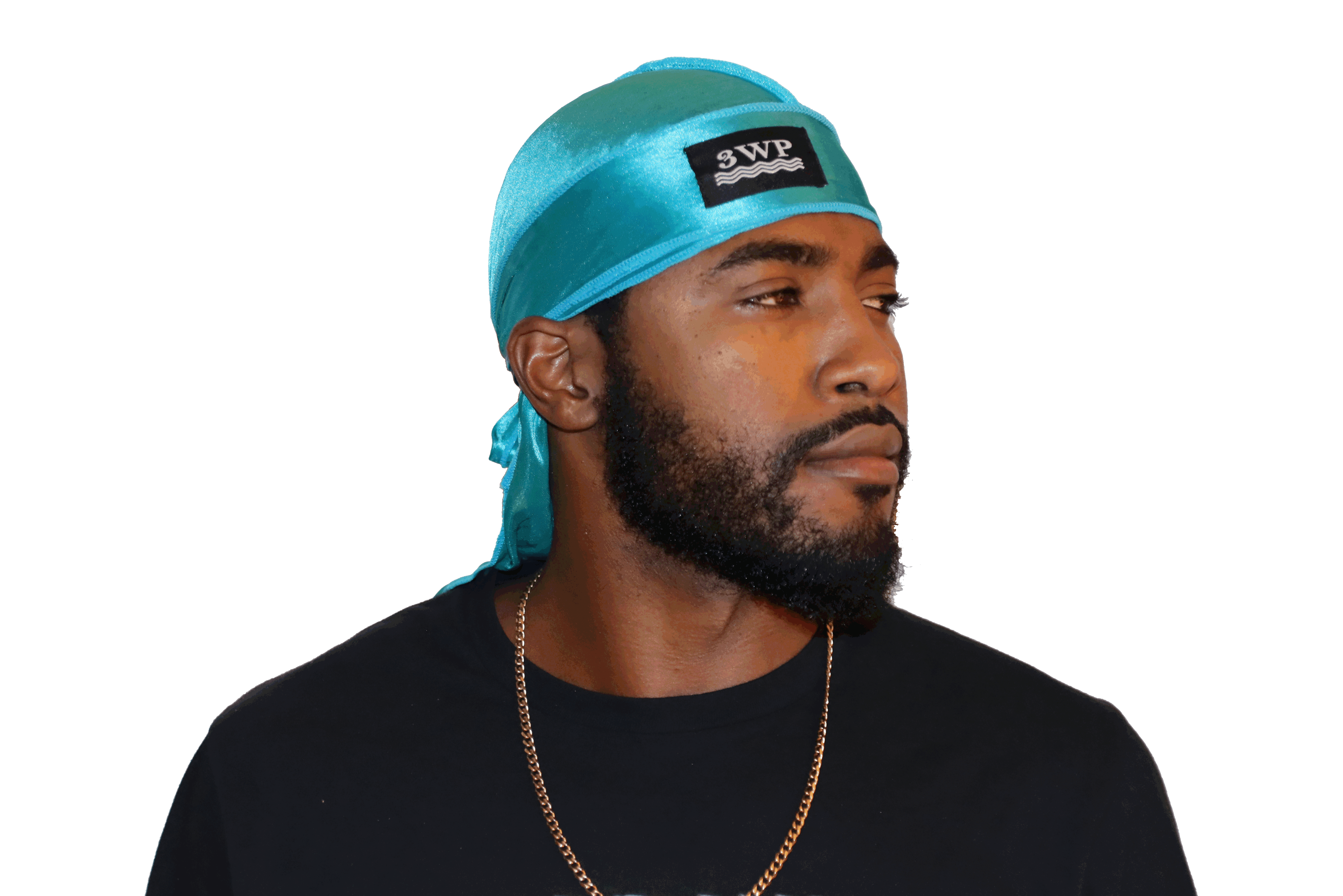 3WP Teal Silky Du-rag