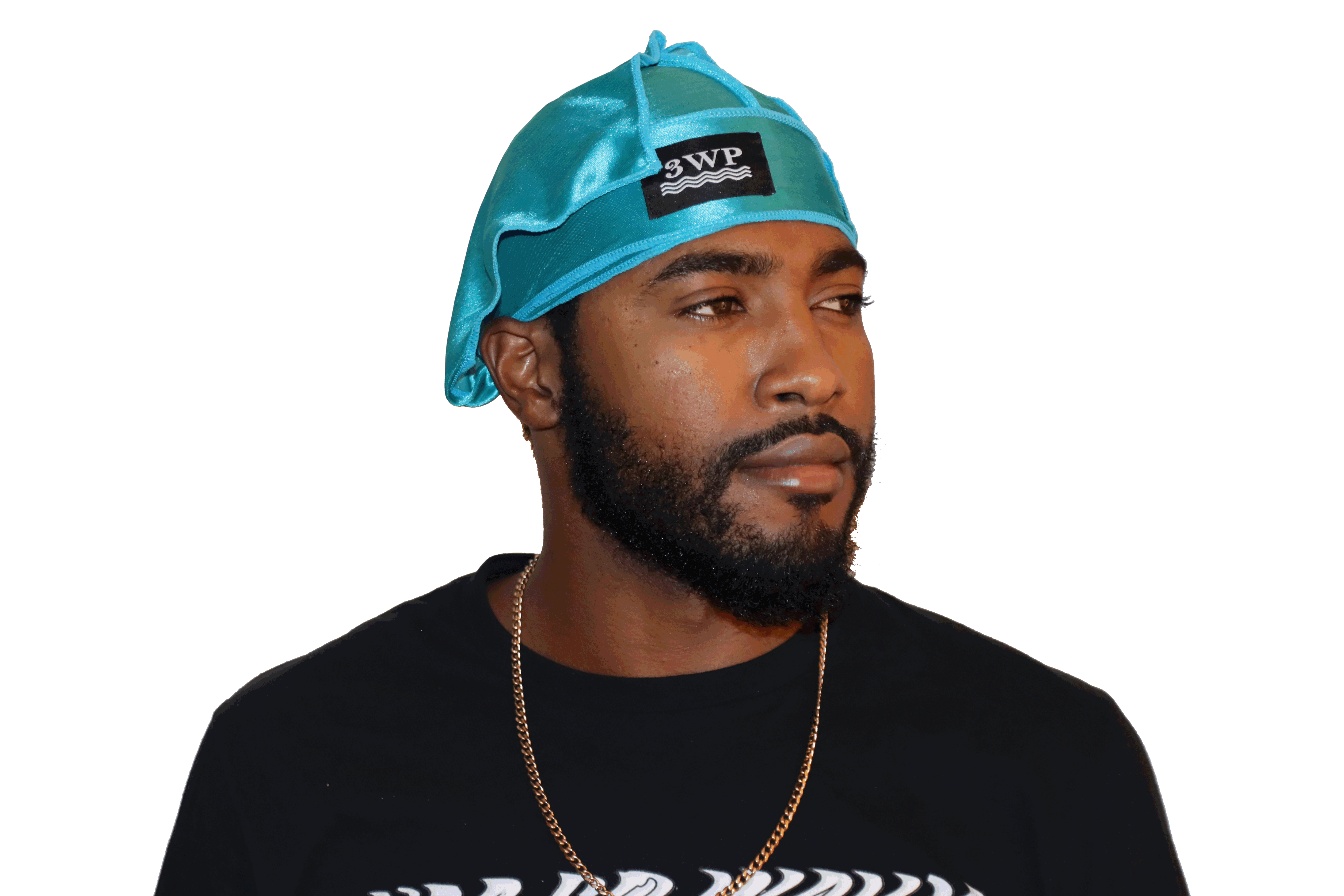 3WP Teal Silky Du-rag