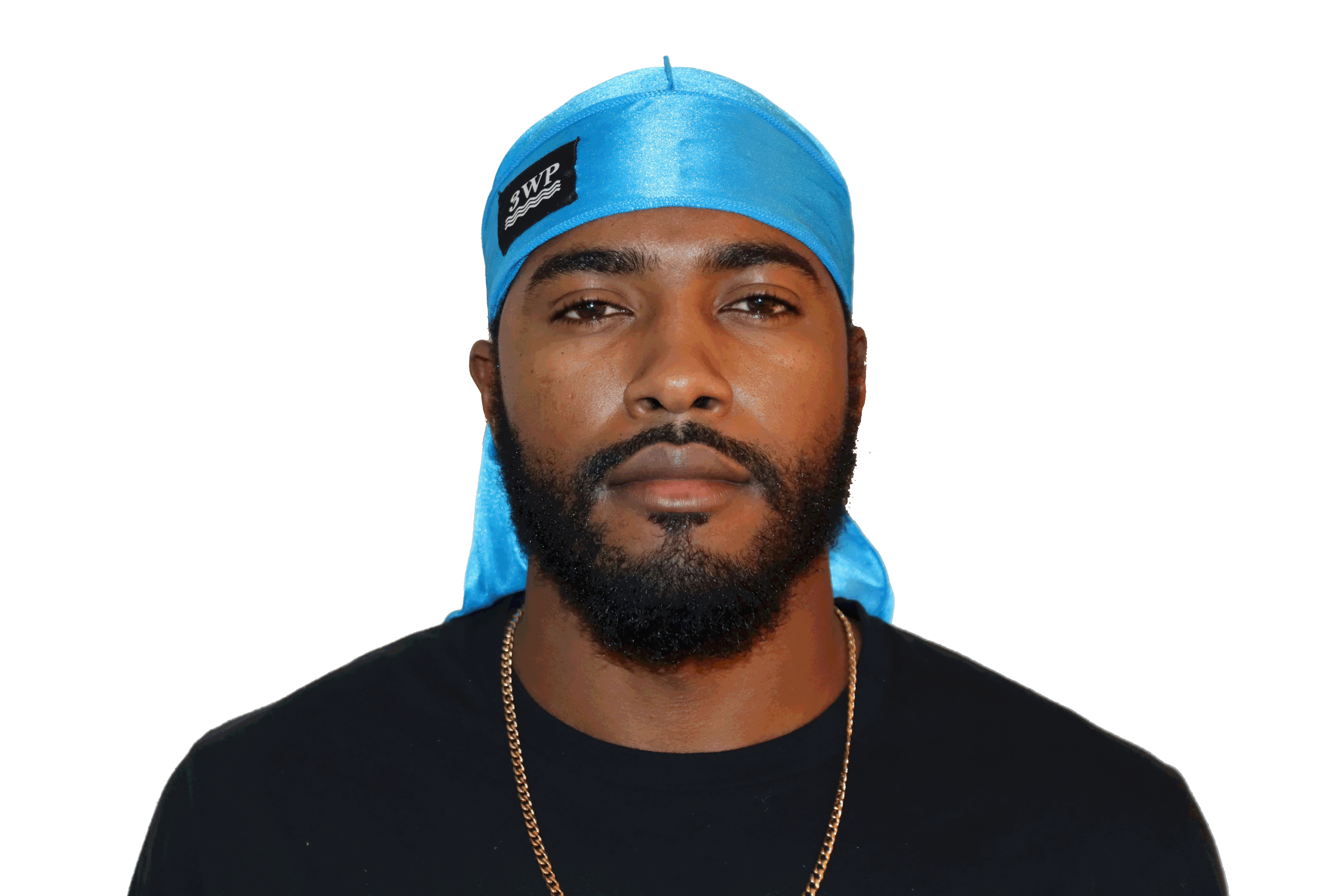 3WP Dark Sky Blue Silky Du-rag