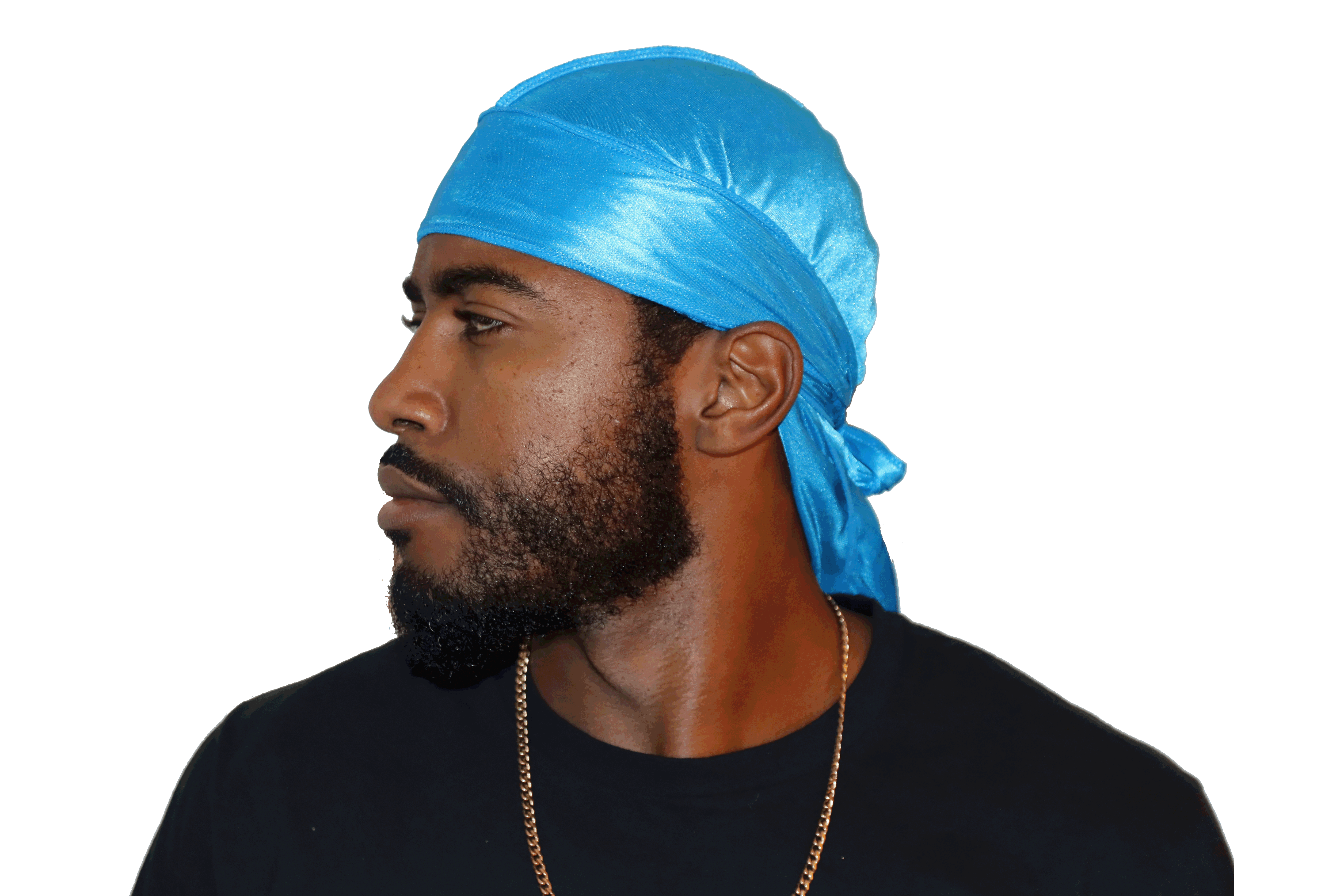 3WP Dark Sky Blue Silky Du-rag