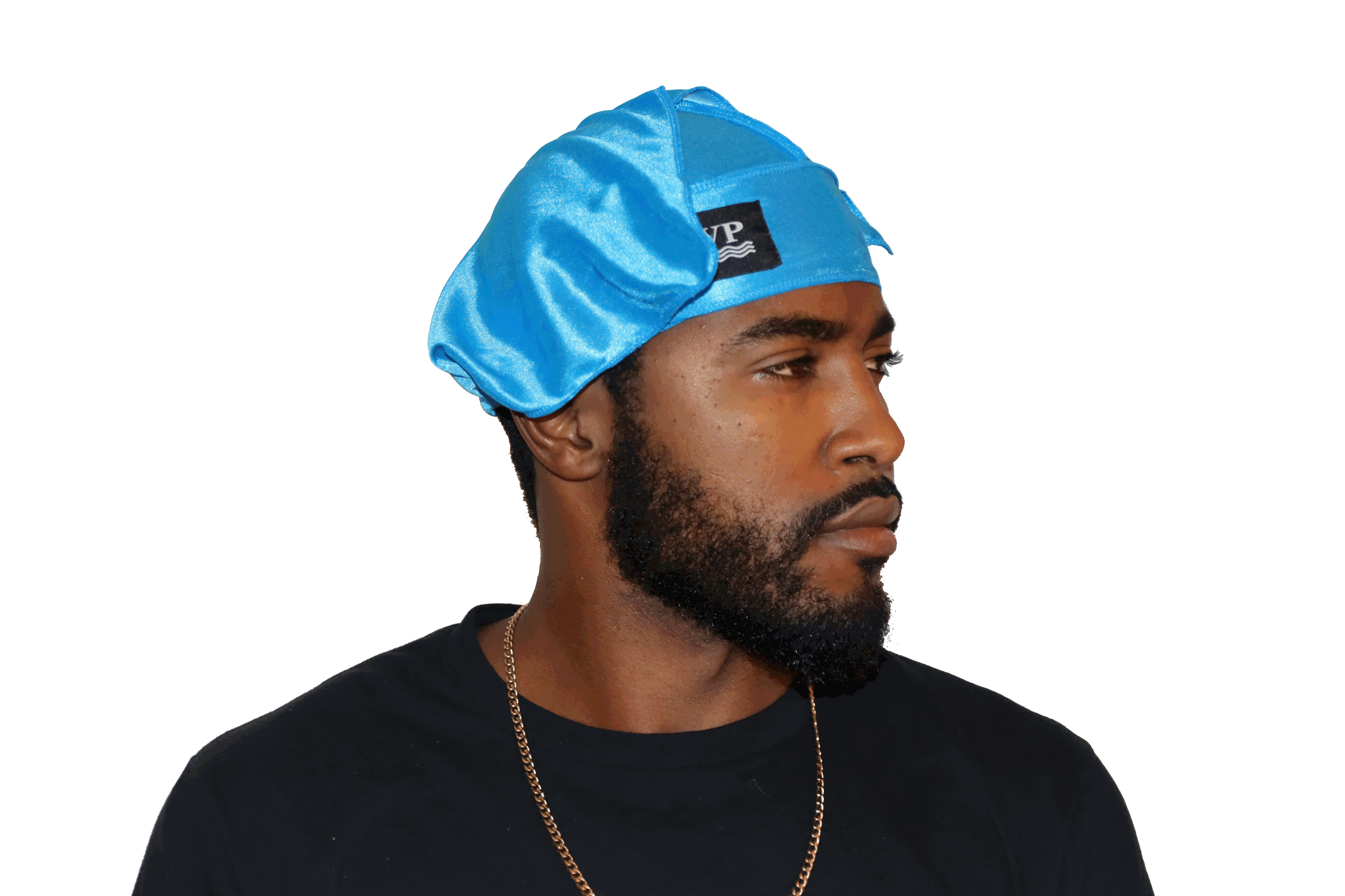 3WP Dark Sky Blue Silky Du-rag